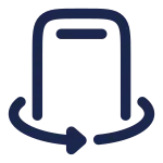 Smartphone Rotate Angle SVG Icon